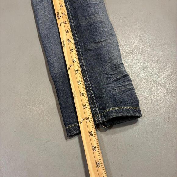 2000's House of Deréon Embroidered Capri Whiskered Denim Jeans - Picture 7 of 7